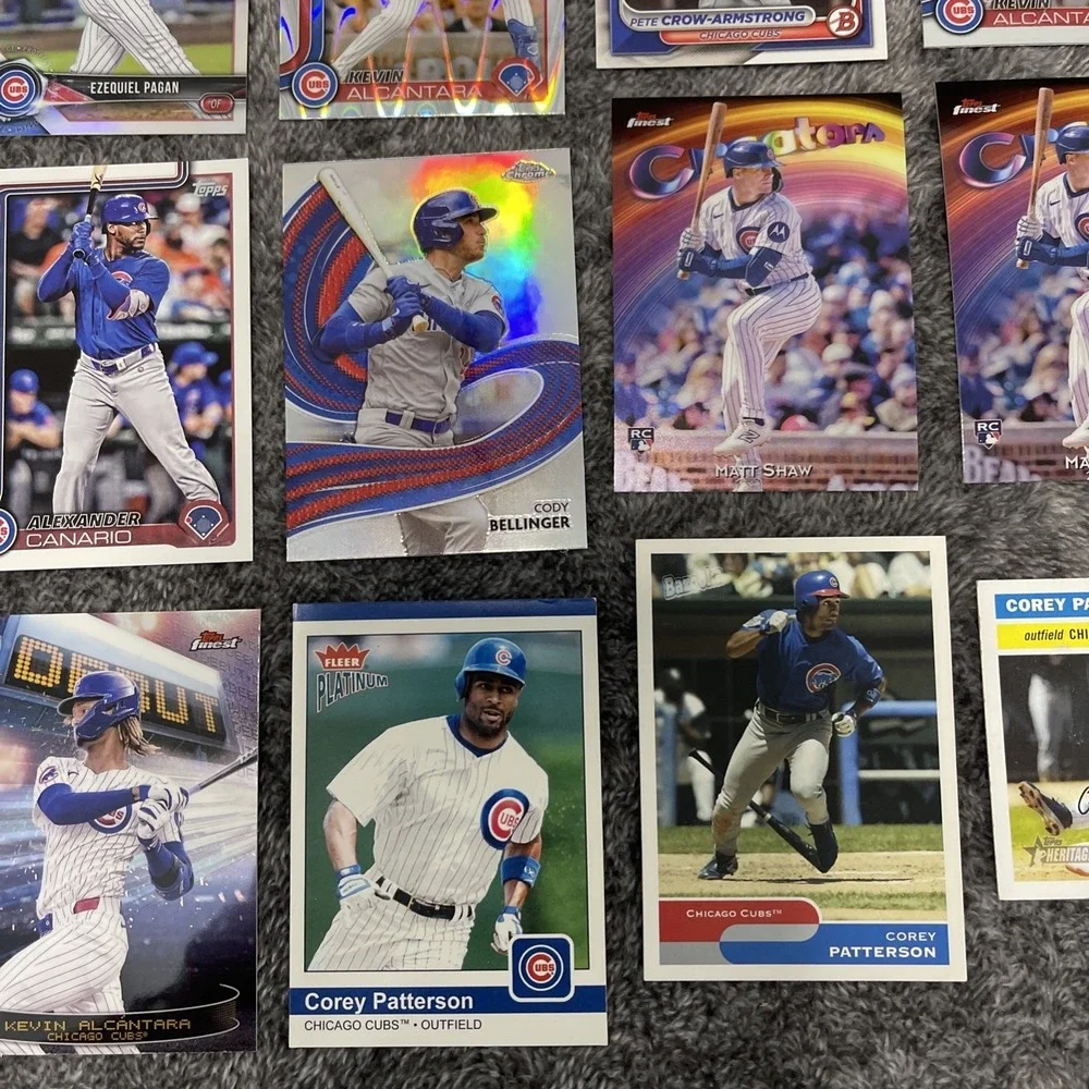 Chicago Cubs Baseball 25 Card‎ Lot - Rookies, Stars, Inserts, Parallels